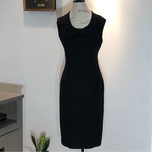 Jane Stevens Vintage Black Sleeveless Midi Dress Size 13